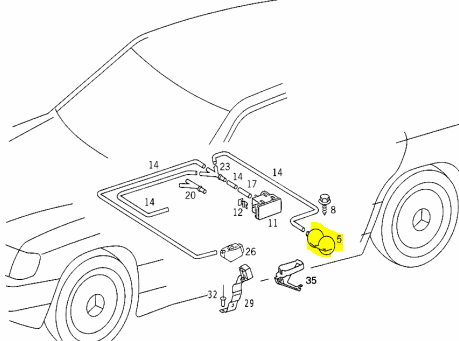 A1078000819 Vacuum tank c A1078000819 Vacuum tank c