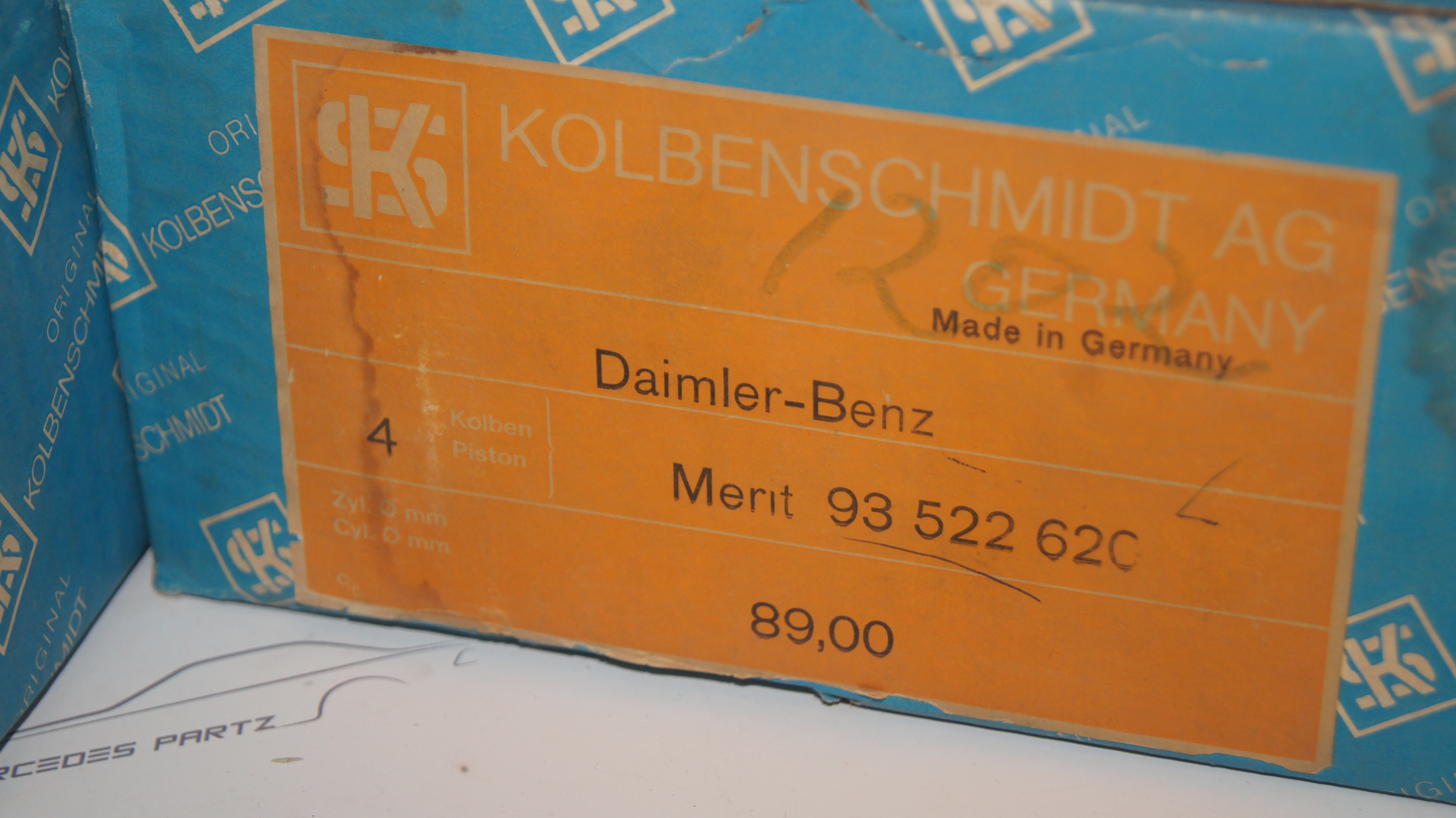 M116 3.8 380 piston set 89.00 mm ( 8 pistons + rings + pins ) Kolbenschmidt 93522620 repair size 2+1.00 mm M116 M116 3.8 380 piston set 89.00 mm ( 8 pistons + rings + pins ) Kolbenschmidt 93522620 repair size 2+1.00 mm M116