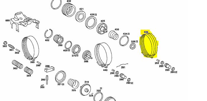 Transmission Brake Band A1152706062 E Transmission Brake Band A1152706062 E