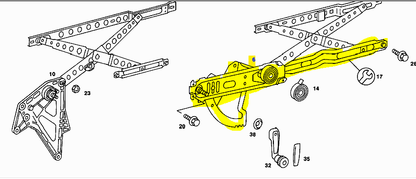 C123 Window Lifter Left E C123 Window Lifter Left E