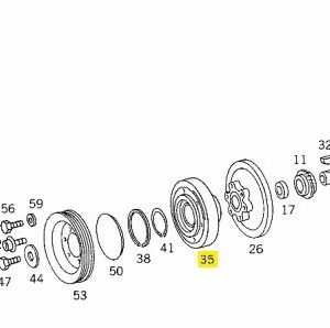 M102 Pulley Damper Flange c