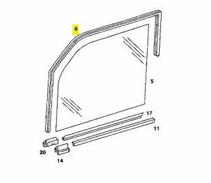 نافذة W123 تشغيل النافذة E