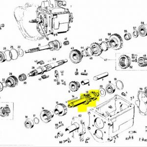 A1802600324 W128 W105 W180 W121 W110  Counter Shaft HeckFlosse-Fintail