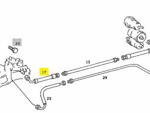 W126 Fuel Hose Model