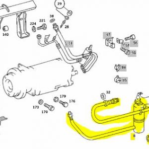A/c Refrigerant Discharge Hose A0001300357 Engines