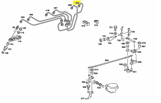 M110 Cyl No.6 Fuel Line A1100703232 E M110 Cyl No.6 Fuel Line A1100703232 E