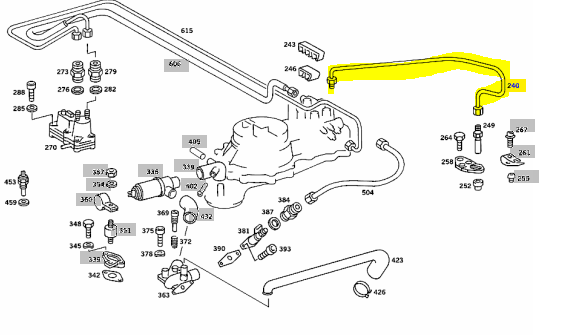 M116 3.8 Cyl .1 Fuel Line Brand M116 3.8 Cyl .1 Fuel Line Brand