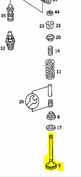 M110 M116 M117 Exhaust Valve 2603 Brand M110 M116 M117 Exhaust Valve 2603 Brand