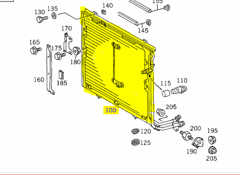 Condenser A2028300870 Brand Condenser A2028300870 Brand
