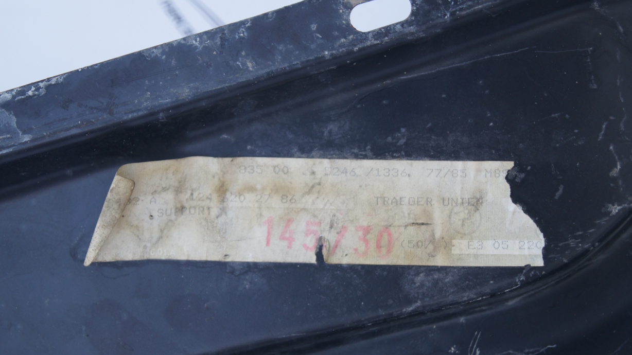 W124 Support Below Windshield Brand W124 Support Below Windshield Brand