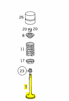 M111 M104 Intake Valve C208 M111 M104 Intake Valve C208