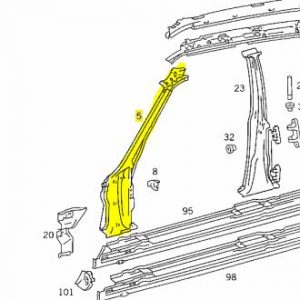 W126 Front Outside Left Panel Genuine Mercedes Part W126 Front Outside Left Panel Genuine Mercedes Part