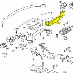 W202 Air Duct A2028310846 Genuine Mercedes Part