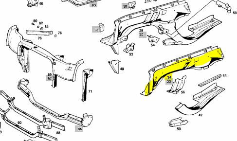 W114 C114 Front Left Wheel house Brand W114 C114 Front Left Wheel house Brand