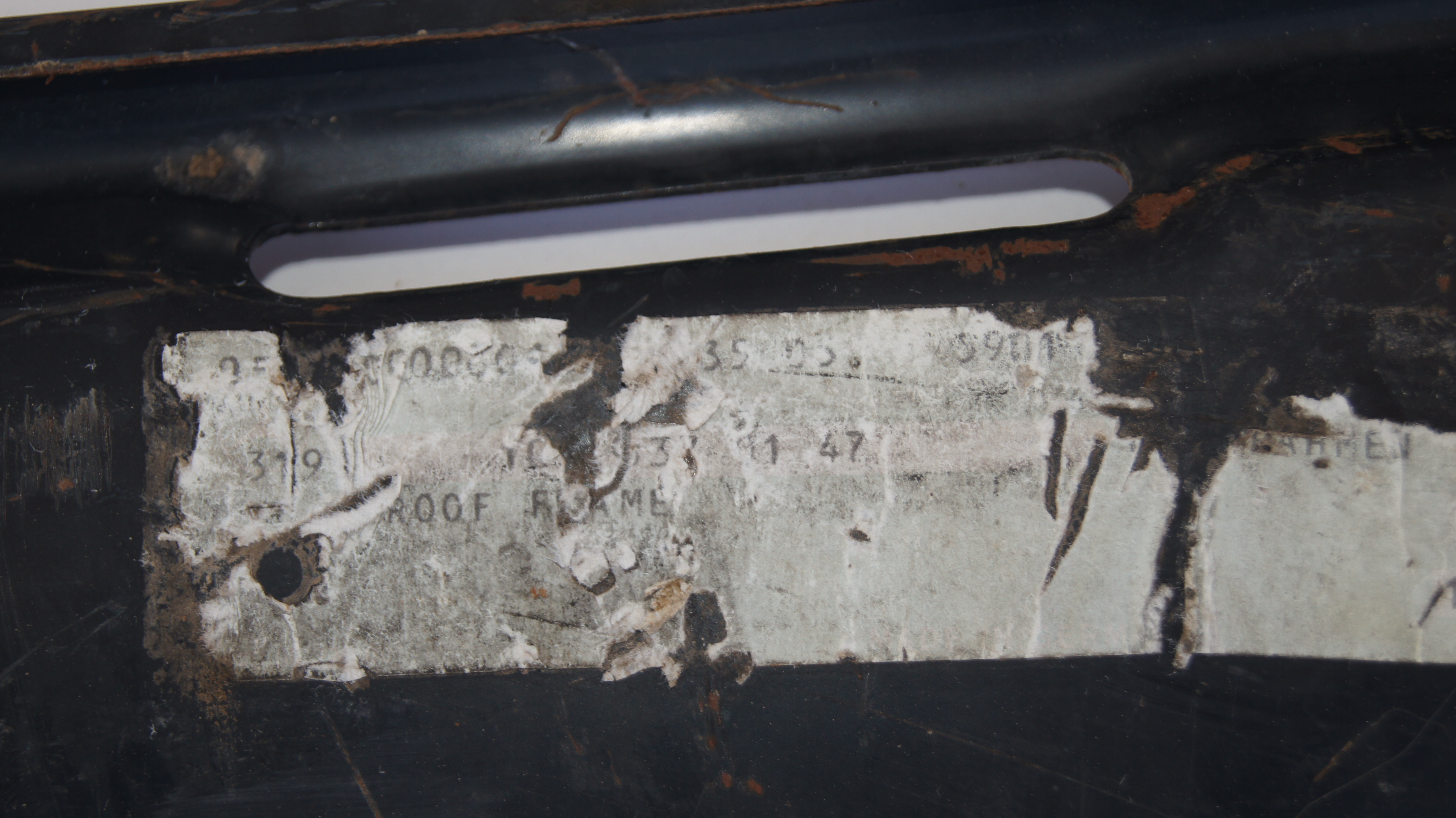 W108 Outside Left Roof Rail Genuine Mercedes Part W108 Outside Left Roof Rail Genuine Mercedes Part