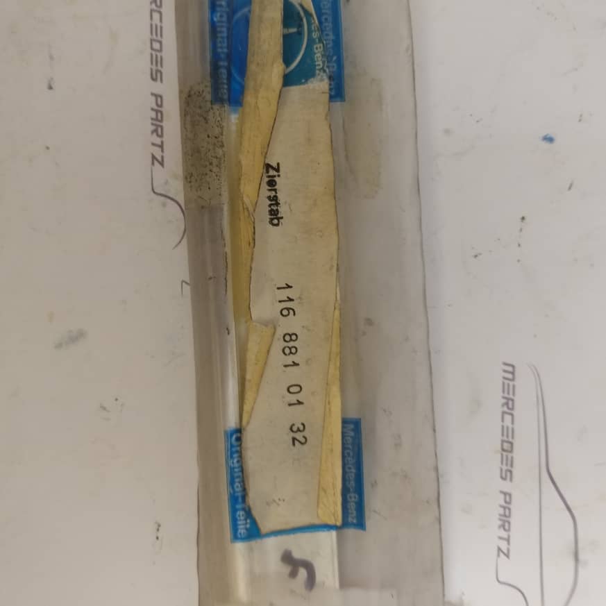 W116 Front Left Moulding Genuine Mercedes Part W116 Front Left Moulding Genuine Mercedes Part