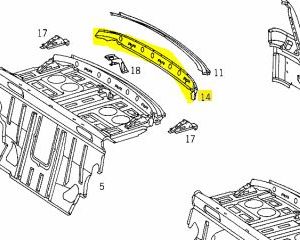 w202 inner shell central top condition