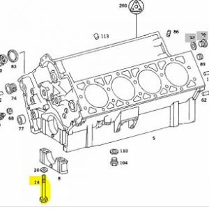 M116 M117 Bearing Cap Screw M116 M116 M117 Bearing Cap Screw M116