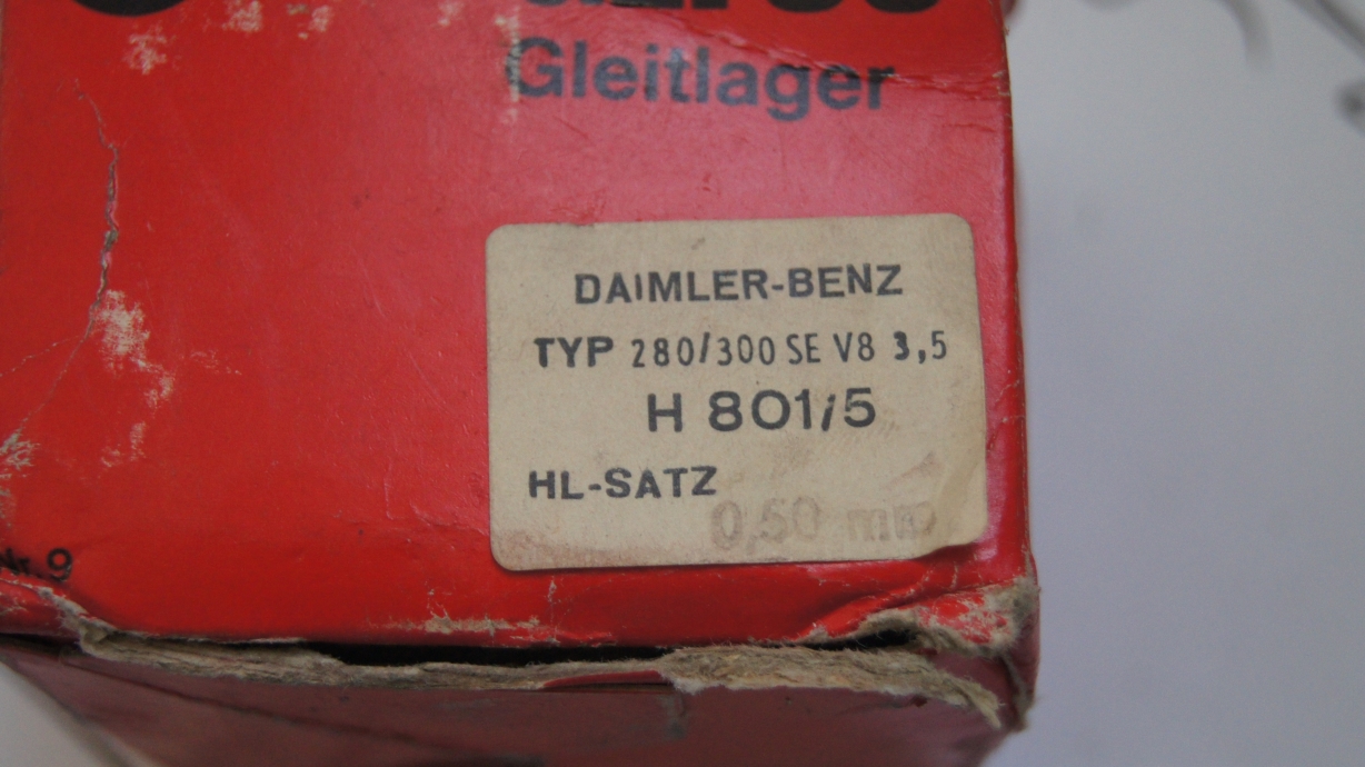 M116 ,M117 ,M119 Main Bearings , Repair Size II , 0.50 , 63.50 mm GLYCO M116 ,M117 ,M119 Main Bearings , Repair Size II , 0.50 , 63.50 mm GLYCO