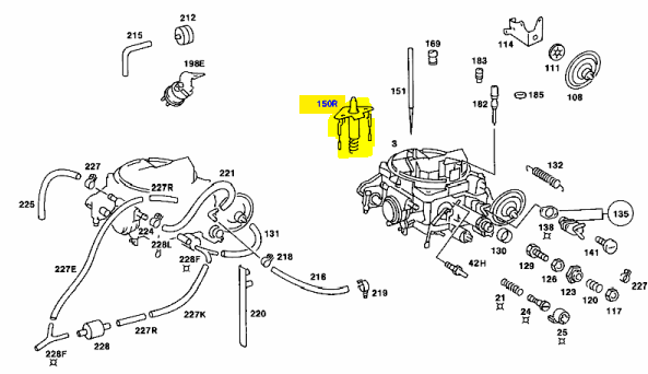 M110 / M123 Carburetor barrel 1 nozzle needle M110 M110 / M123 Carburetor barrel 1 nozzle needle M110