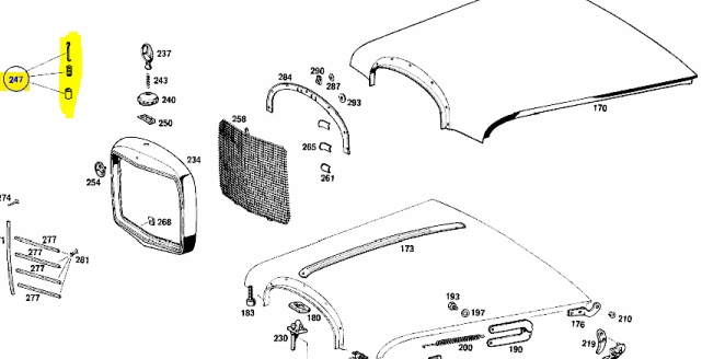 Hood star ornament repair kit Genuine Mercedes Part Hood star ornament repair kit Genuine Mercedes Part