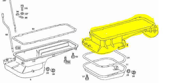 M116 350 M117 450 oil pan Genuine Mercedes Part M116 350 M117 450 oil pan Genuine Mercedes Part