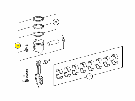 M117 97.00 repair size 1 Genuine Mercedes Part M117 97.00 repair size 1 Genuine Mercedes Part