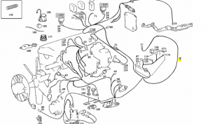 W201 engine wiring harness - mercedes partz