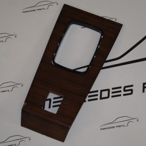 W123 center console zebrano wood covering (used) Genuine Mercedes Part W123 center console zebrano wood covering (used) Genuine Mercedes Part
