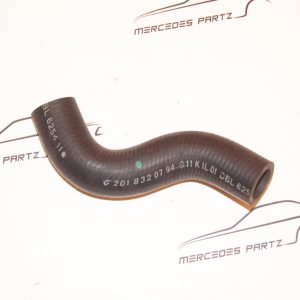 W201 heater hose from water valve to water pump return line Genuine Mercedes Part
