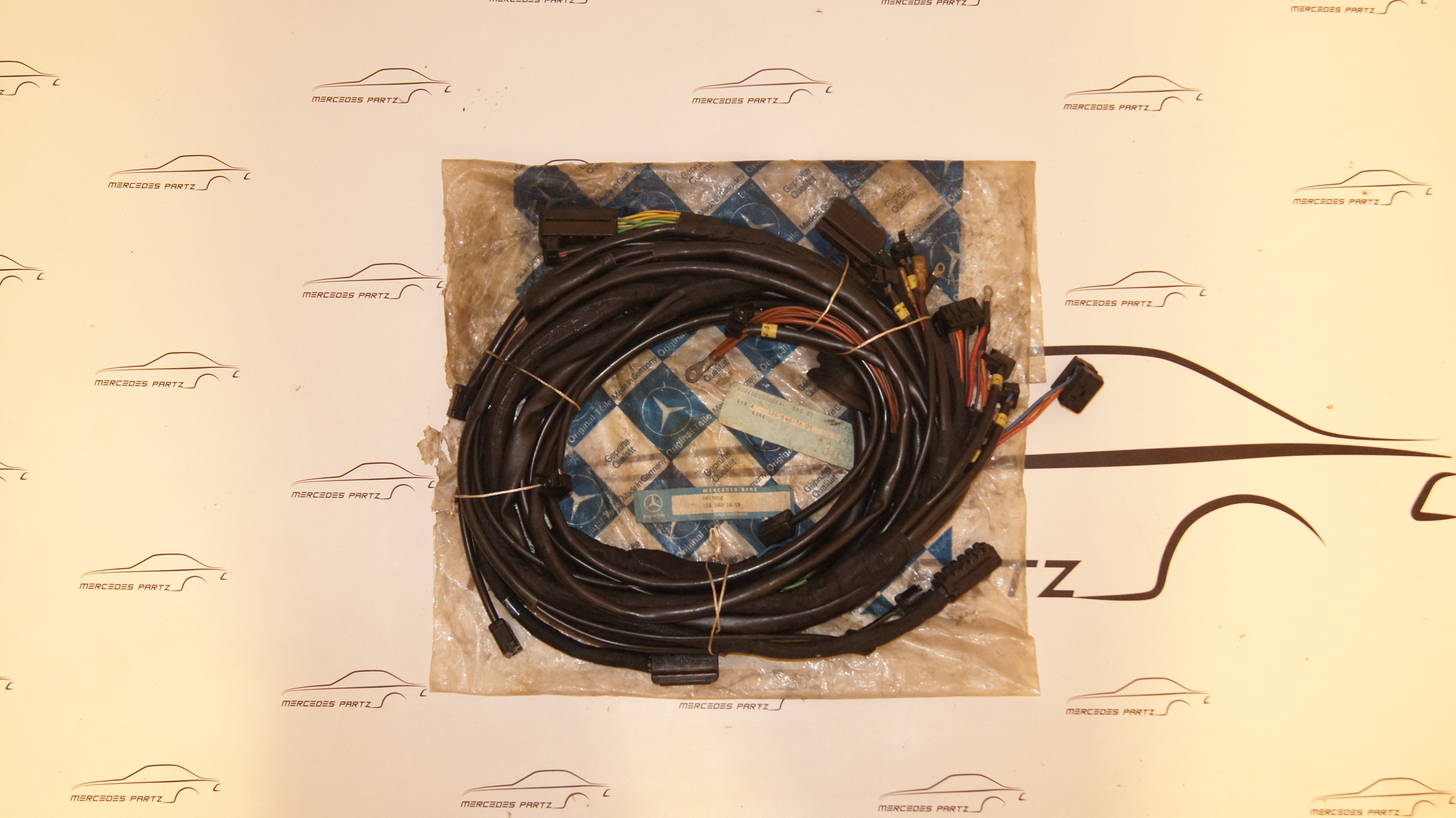 W126 wiring harness - mercedes partz