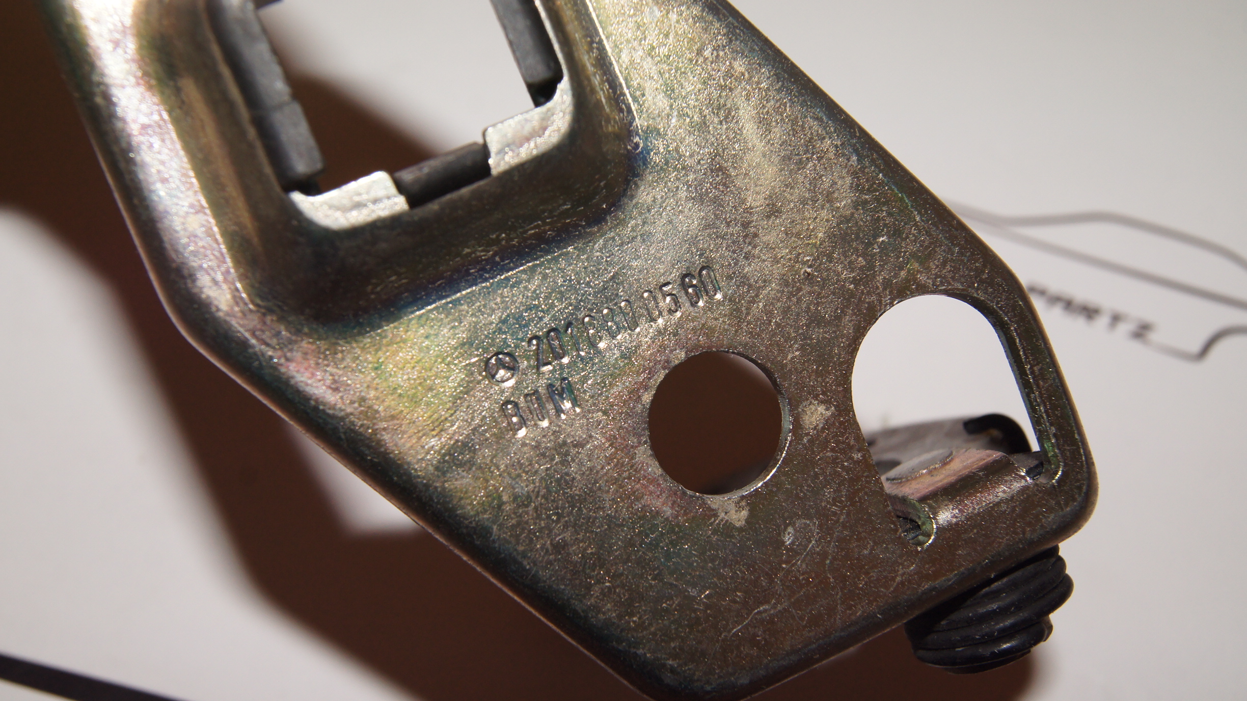 A2018800560 , 2018800560 , W201 Hood latch lock upper part