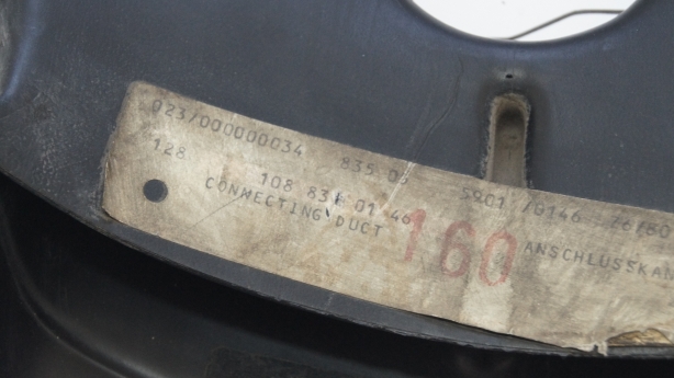 A1088310146 W108 W109 heating and ventilation duct Genuine Mercedes Part A1088310146 W108 W109 heating and ventilation duct Genuine Mercedes Part