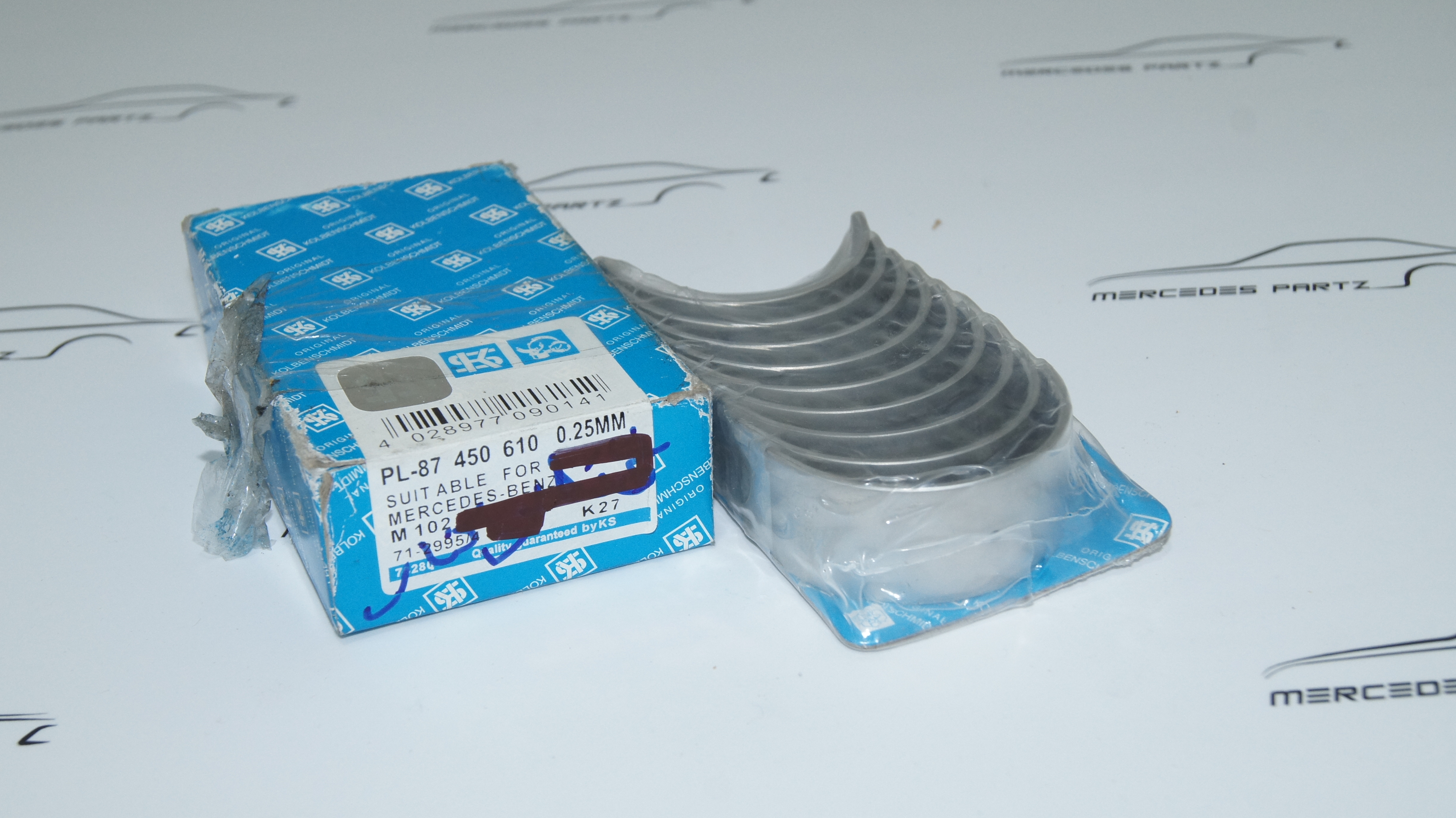 M102 connecting rod bearing repair size 0.25mm 47.75mm Kolbenschmidt M102 connecting rod bearing repair size 0.25mm 47.75mm Kolbenschmidt