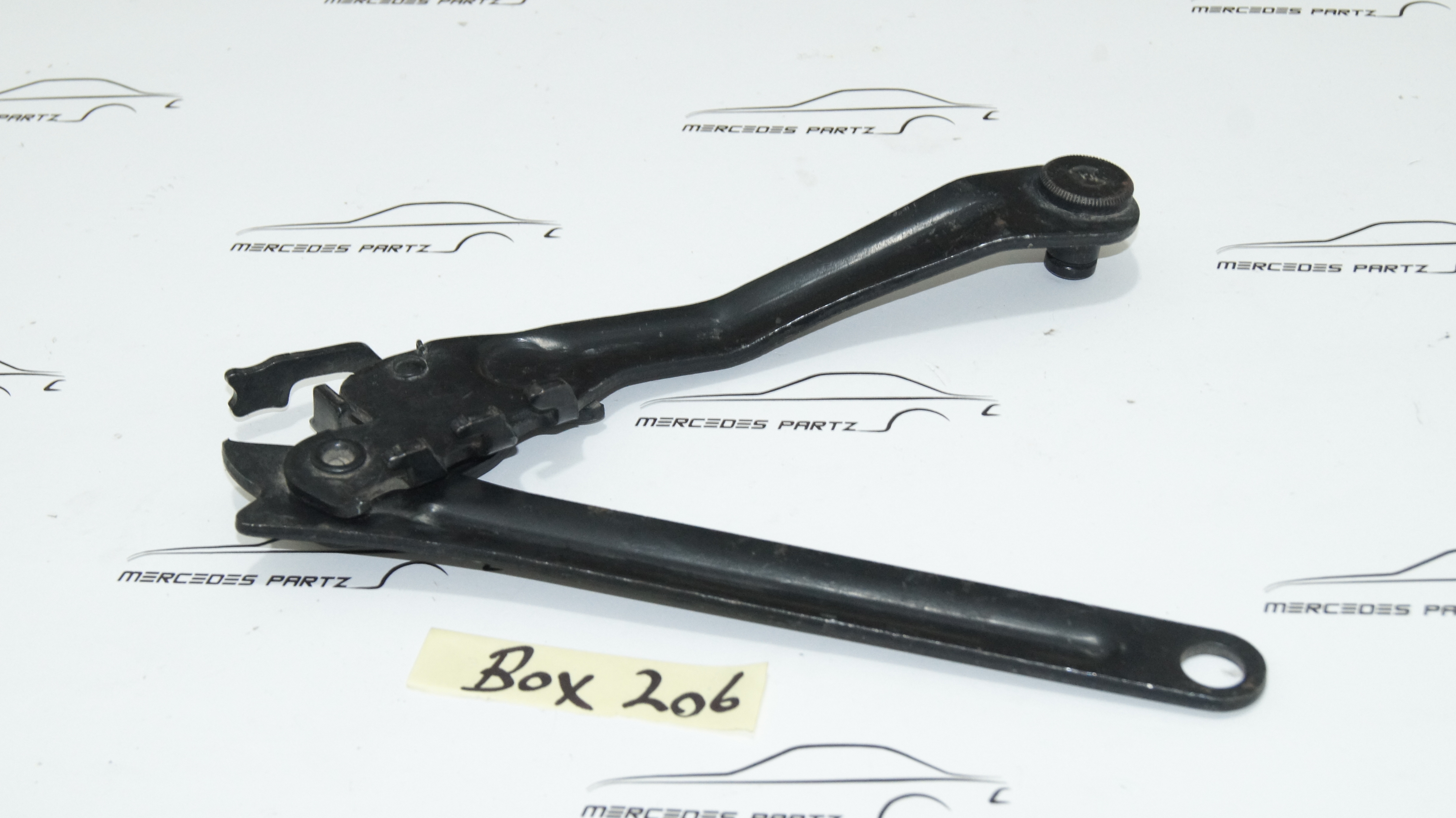 A1238800977 W123 hood left support hinge Genuine Mercedes Part A1238800977 W123 hood left support hinge Genuine Mercedes Part