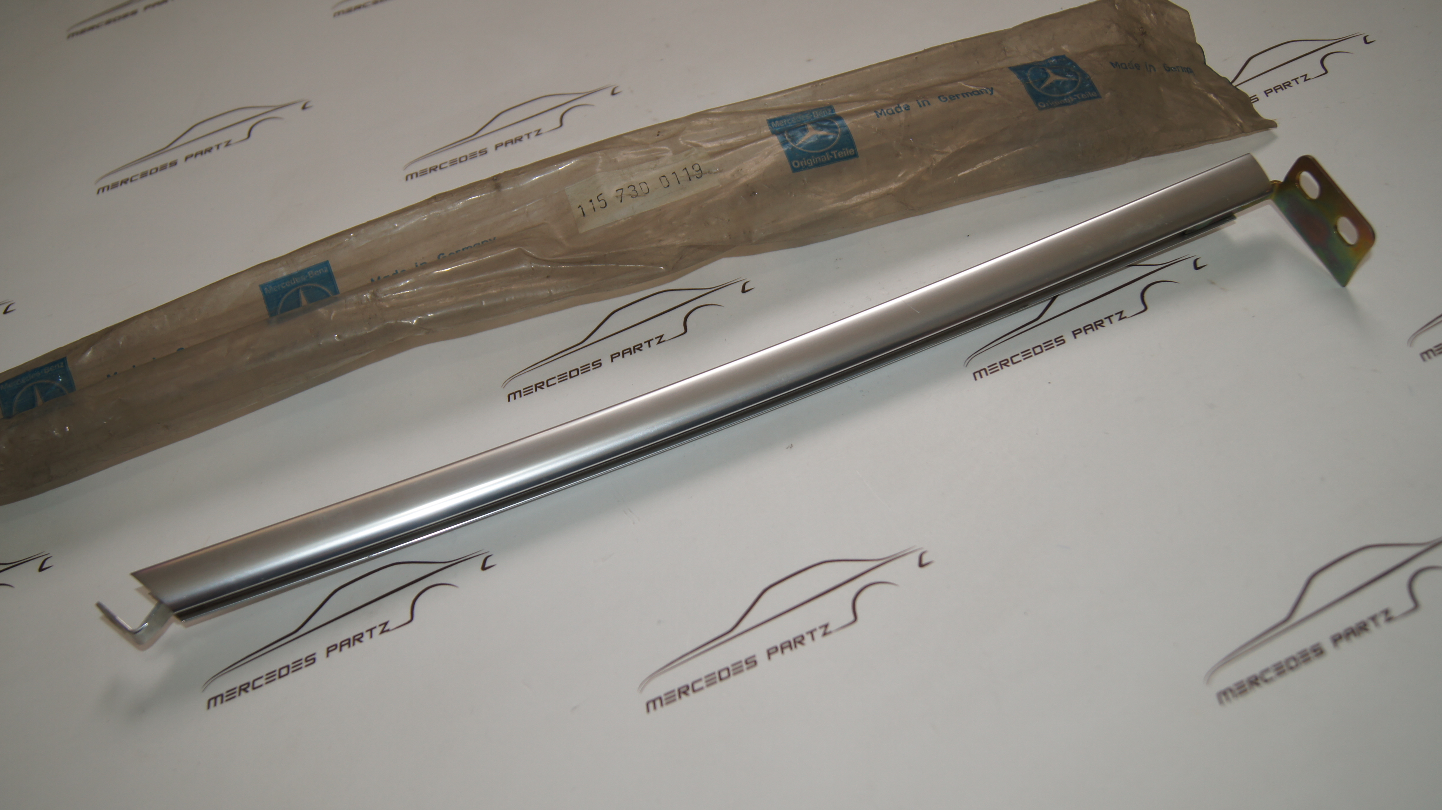 W114 W115 rear door window staybar left Genuine Mercedes Part W114 W115 rear door window staybar left Genuine Mercedes Part