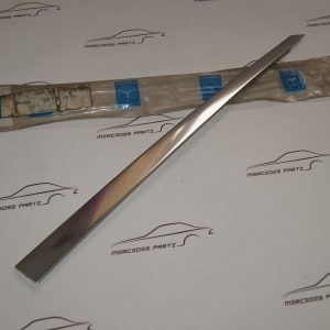 W123 front door rear left window garnish moulding