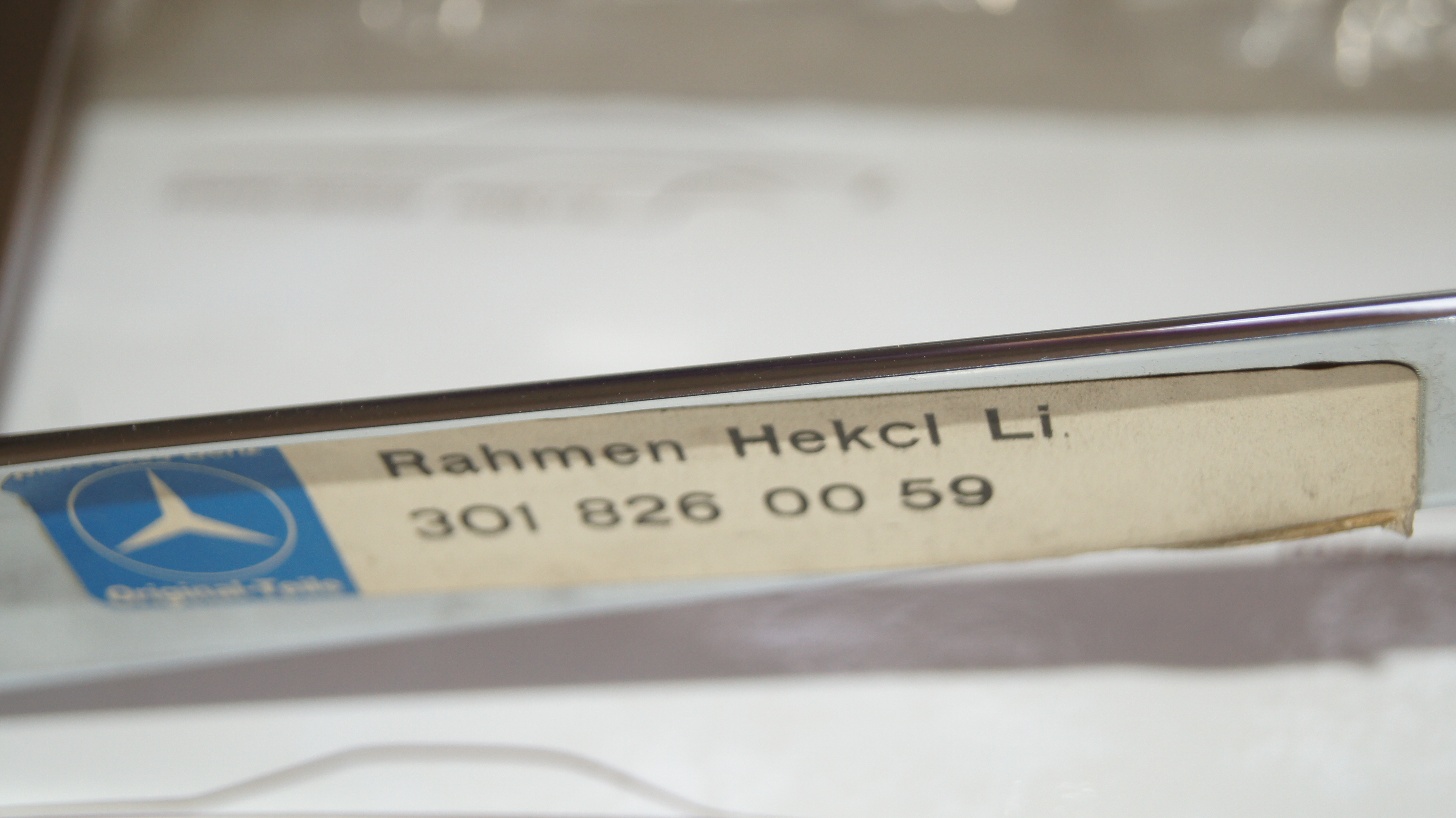 O303 bus rear left taillight chrome rim Genuine Mercedes Part O303 bus rear left taillight chrome rim Genuine Mercedes Part