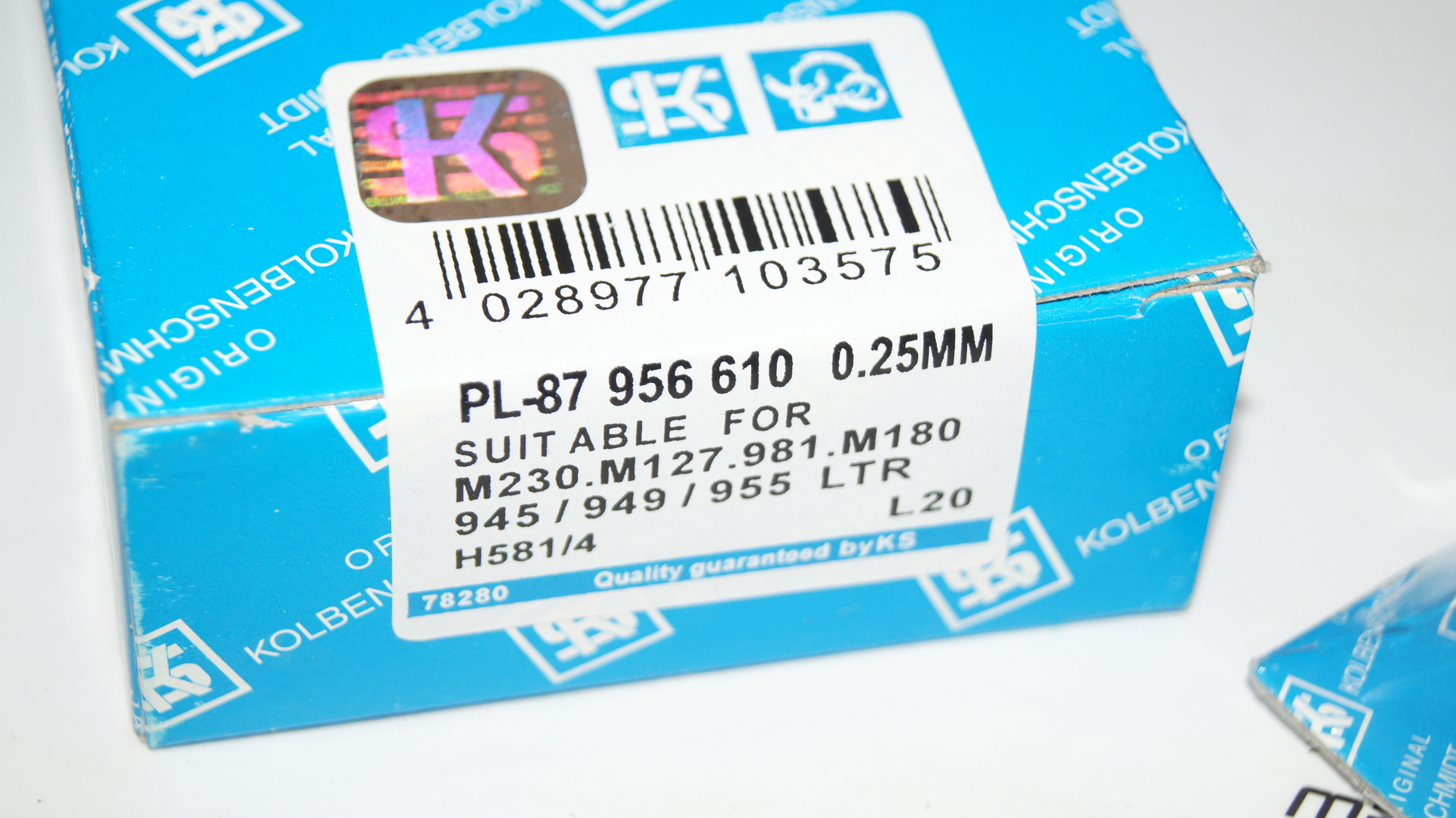 M180 M127 Crankshaft bearing set , repair size 1 , 0.25mm , 59.75mm Kolbenschmidt M180 M127 Crankshaft bearing set , repair size 1 , 0.25mm , 59.75mm Kolbenschmidt