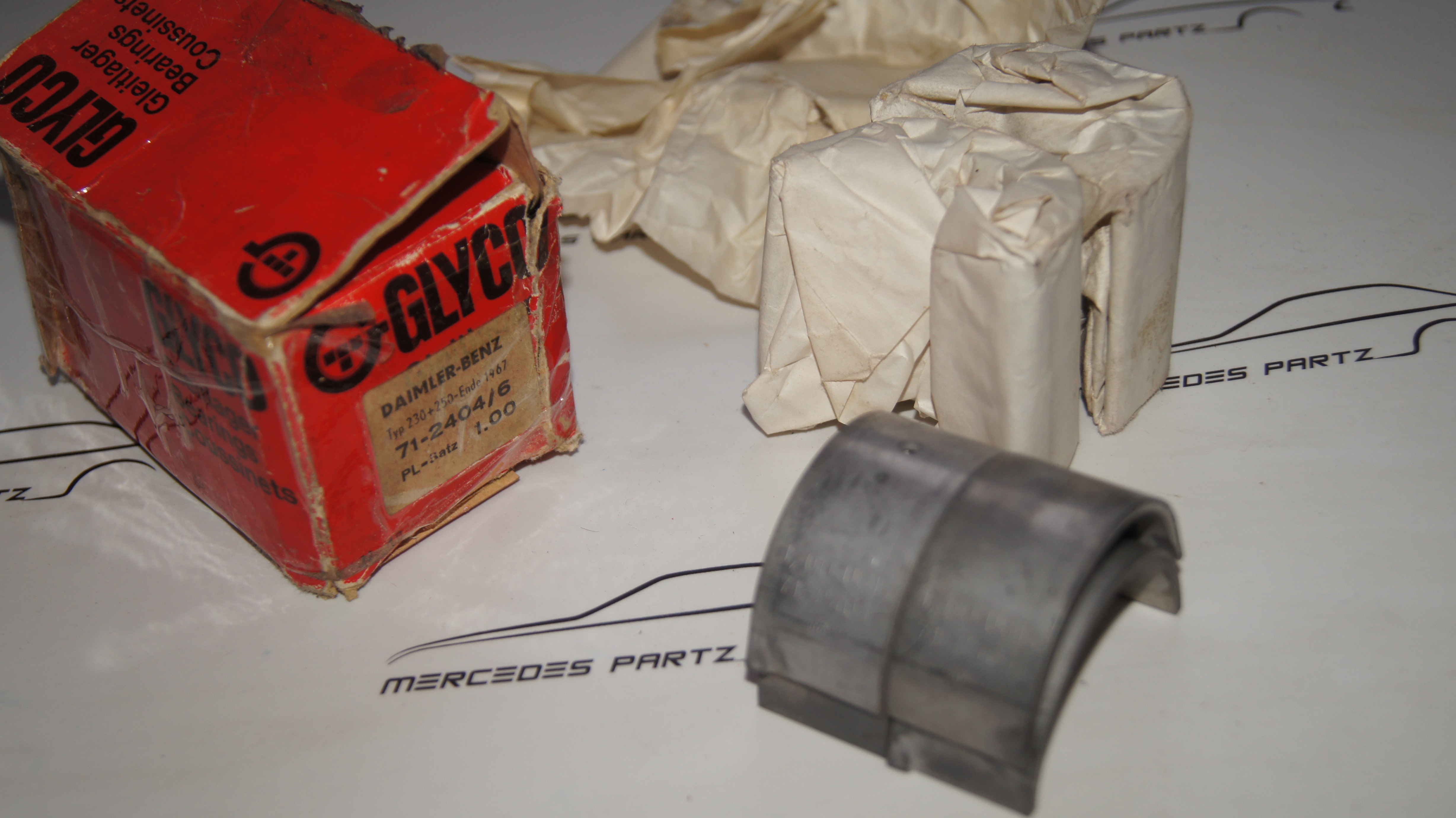 M108 M129 M180 connecting rod bearing repair size 4 +1.00 47.00mm GLYCO M108 M129 M180 connecting rod bearing repair size 4 +1.00 47.00mm GLYCO