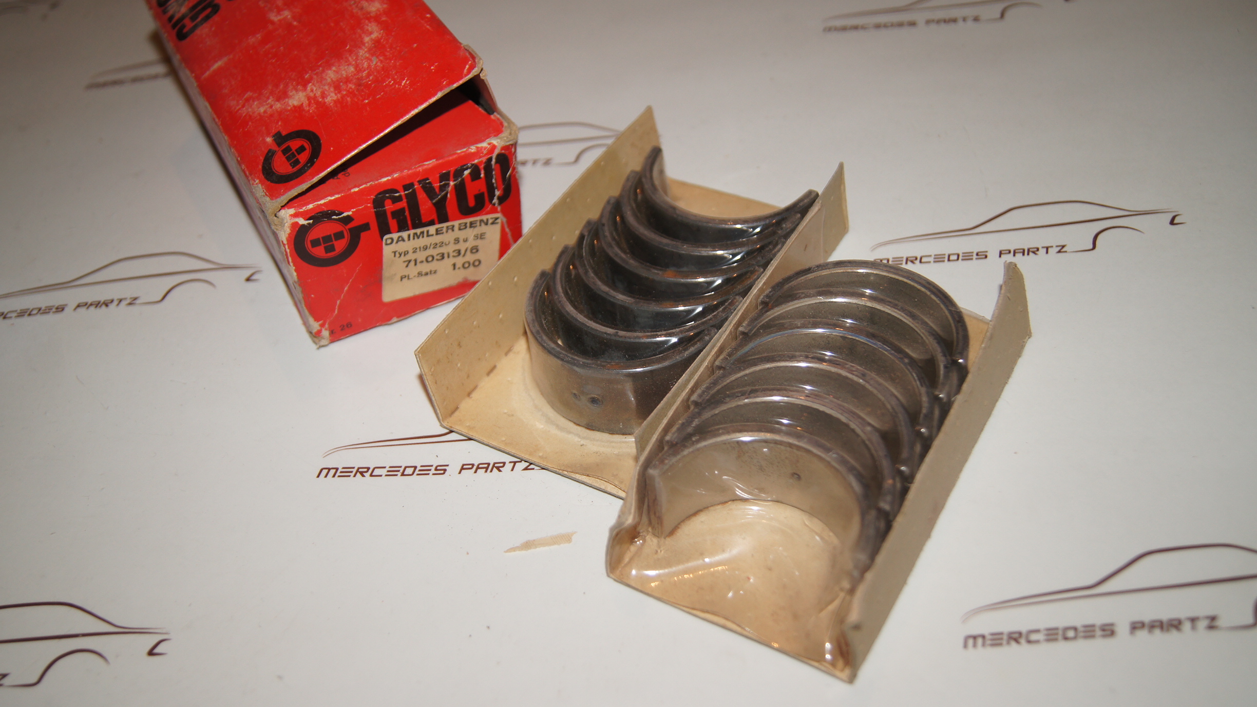 GLYCO 710313/6 1.00 M180 M127 connecting rod bearing repair size IV +1