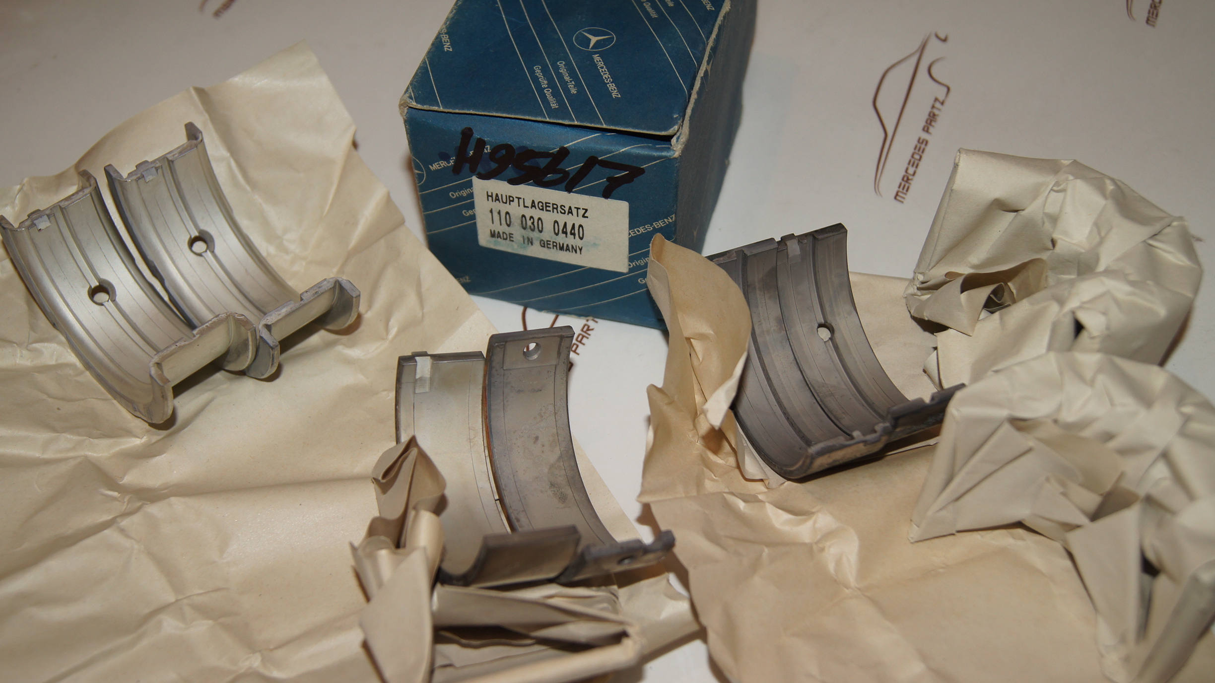 M110 crankshaft bearing repair size 1 59.75mm +0.25 Genuine Mercedes Part M110 crankshaft bearing repair size 1 59.75mm +0.25 Genuine Mercedes Part