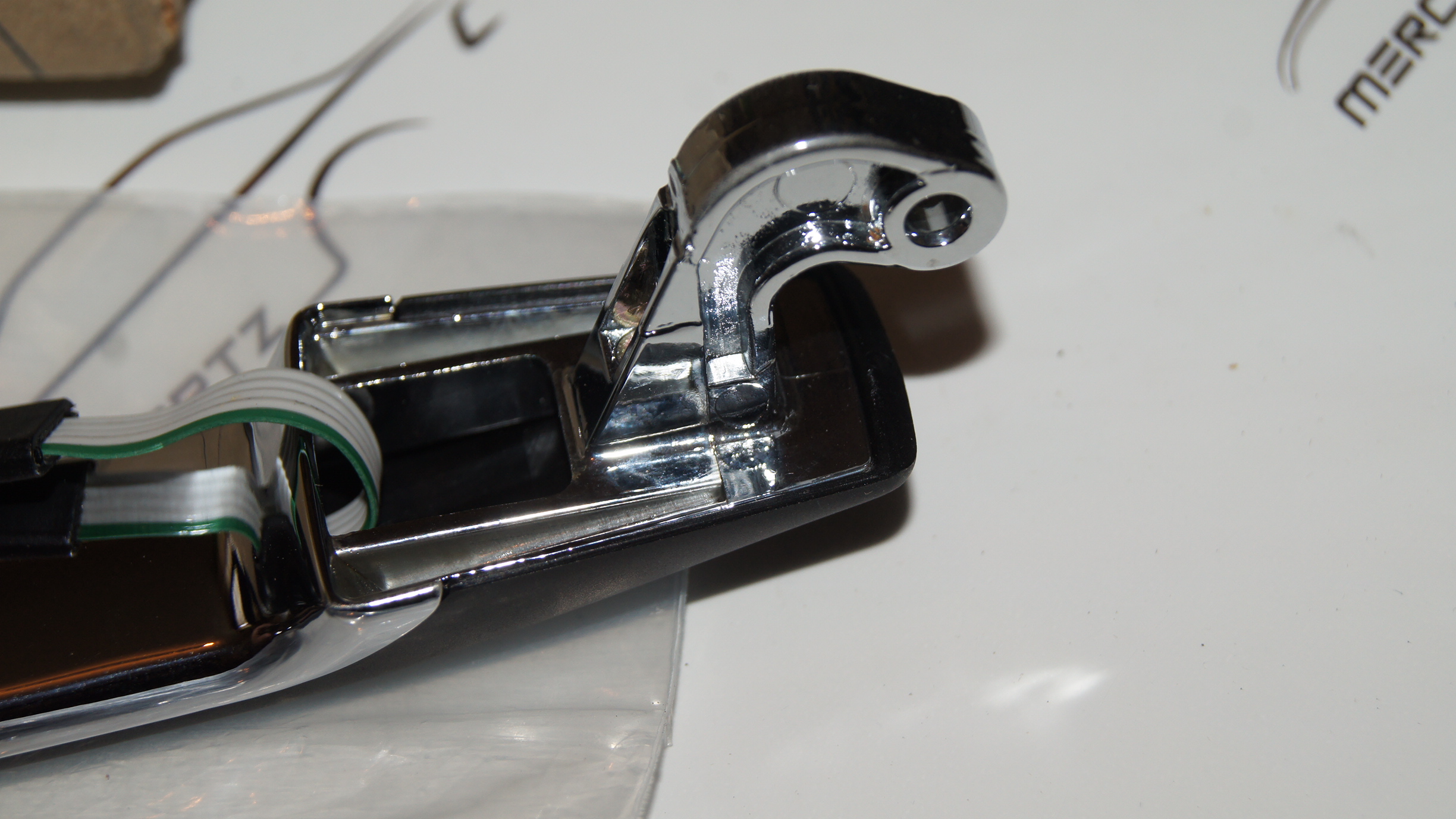 W140 right door handle used with infrared closing system mercedespartz