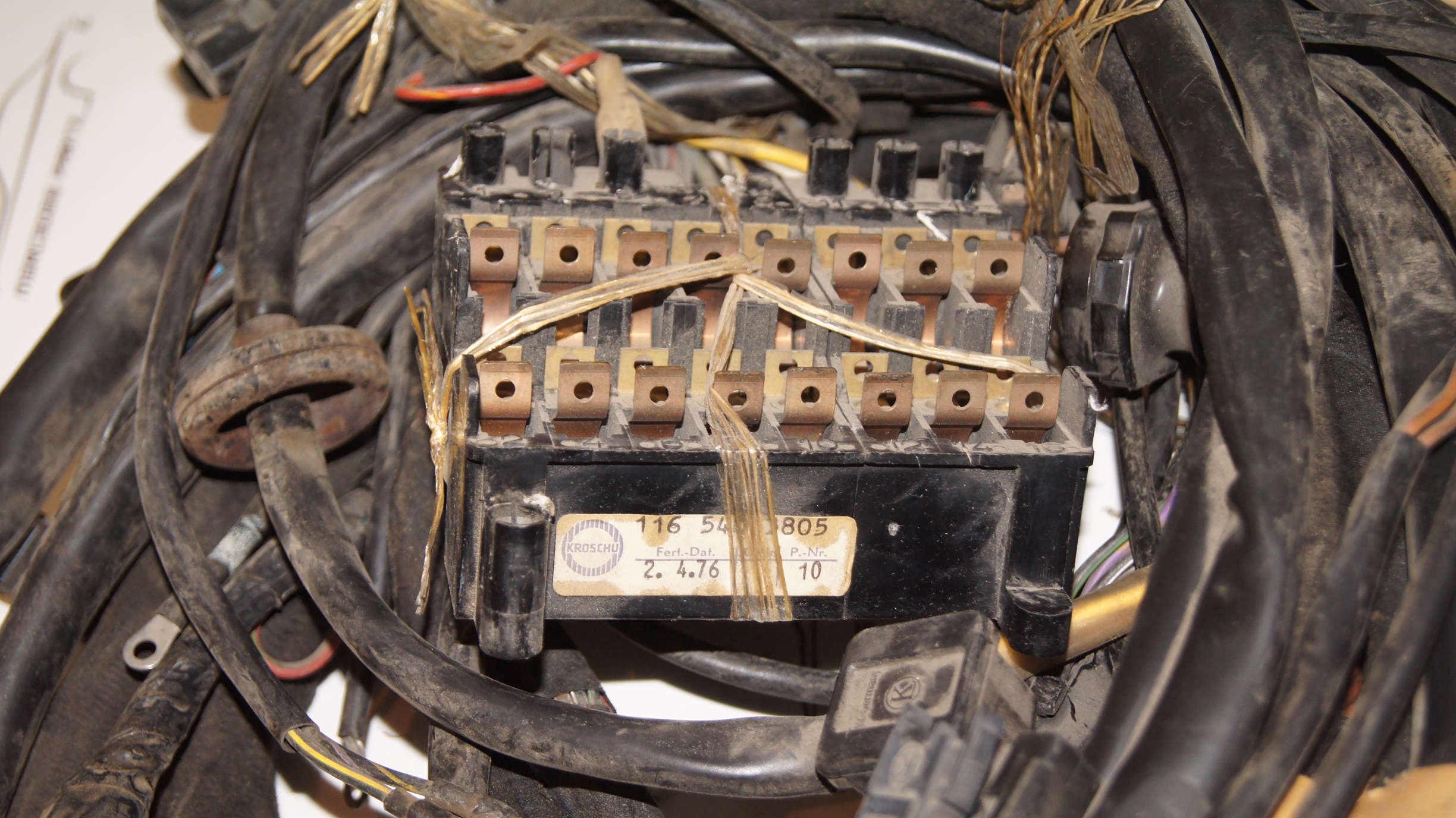 W116 main cable harness A1165403805 Genuine Mercedes Part W116 main cable harness A1165403805 Genuine Mercedes Part