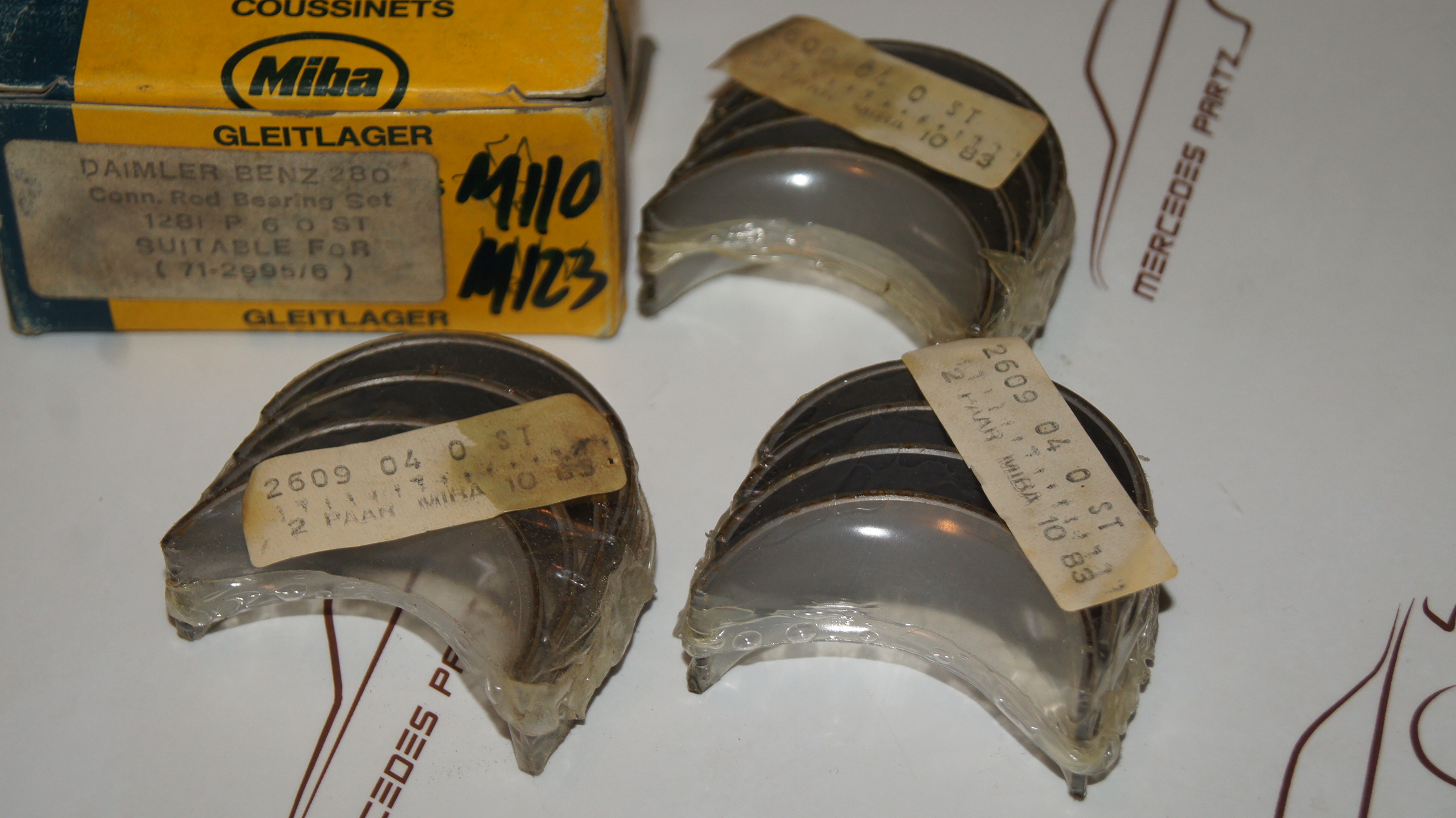 M110 M123 STD 48.00MM Connecting rod bearing set M110 M110 M123 STD 48.00MM Connecting rod bearing set M110