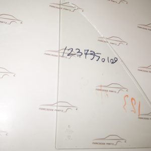 A1237352119 , W123 quarter panel glass NOS