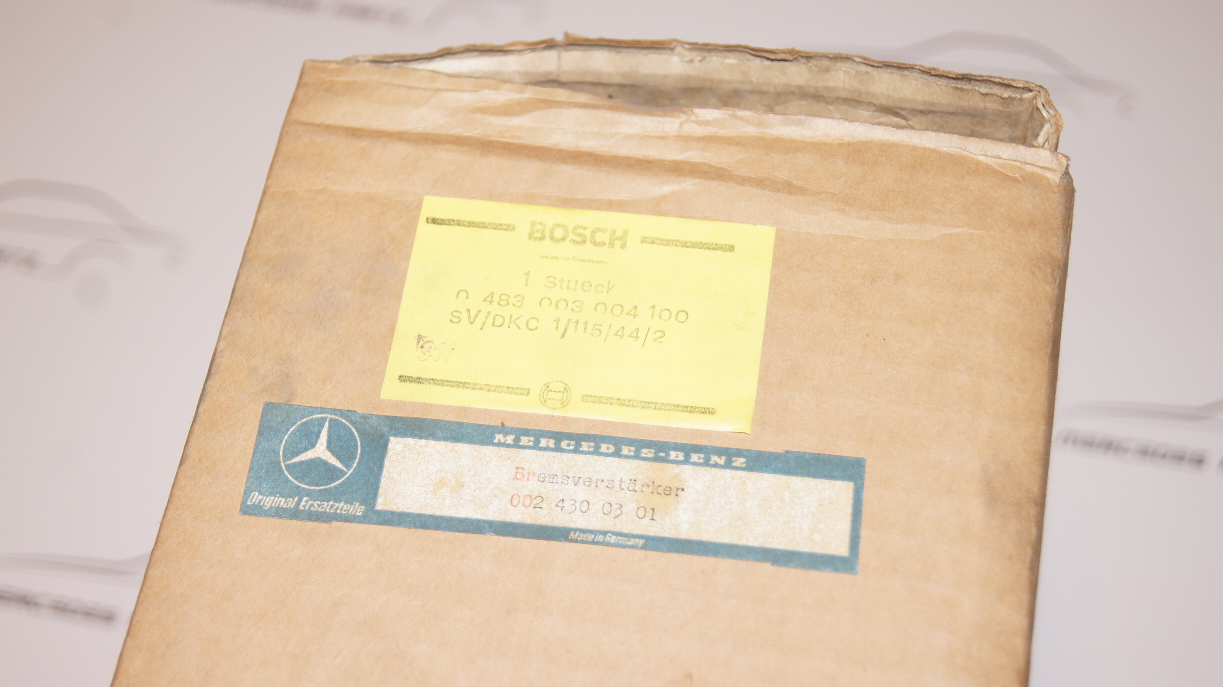 Mercedes-Benz W100 600 / Pullman Brake booster kit NOS Genuine Mercedes Part Mercedes-Benz W100 600 / Pullman Brake booster kit NOS Genuine Mercedes Part