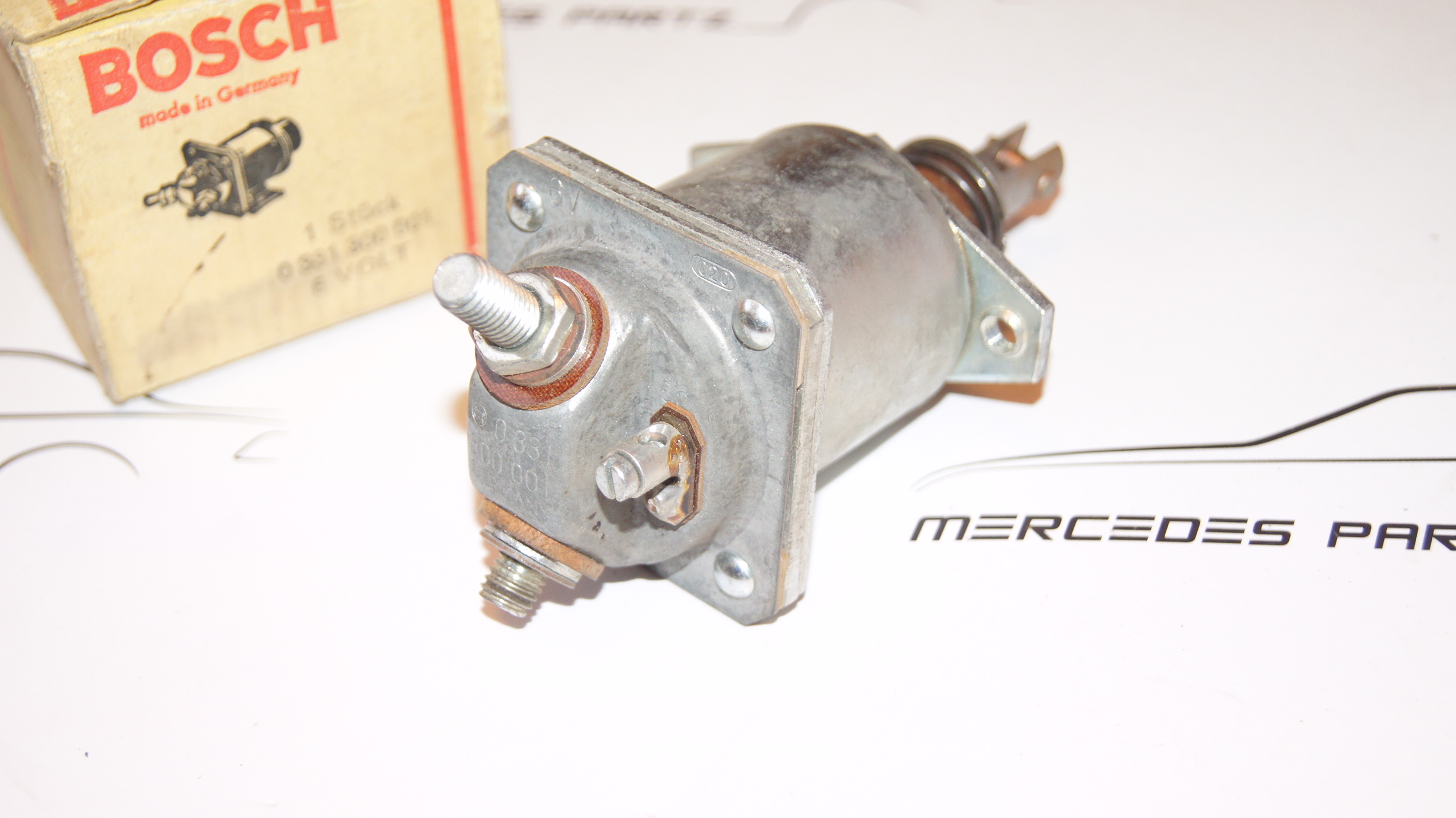 Mercedes-Benz W120 180 , Porsche 356B , VW T1 starter solenoid 6V switch NEW NOS Bosch Mercedes-Benz W120 180 , Porsche 356B , VW T1 starter solenoid 6V switch NEW NOS Bosch