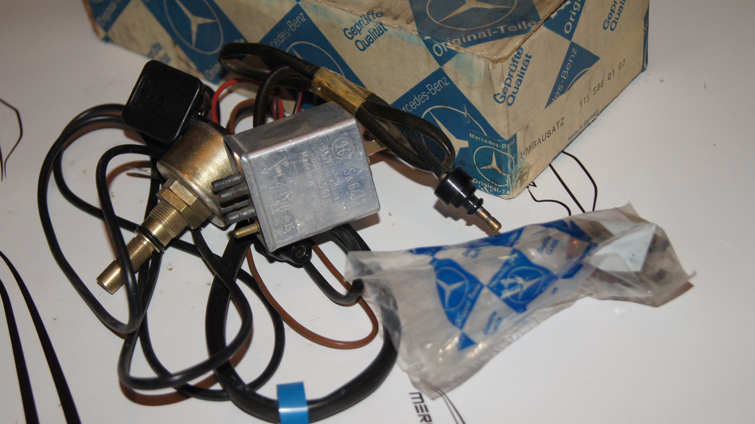 M115 subsequent installation of shut off valve NEW A1155860107 Genuine Mercedes Part