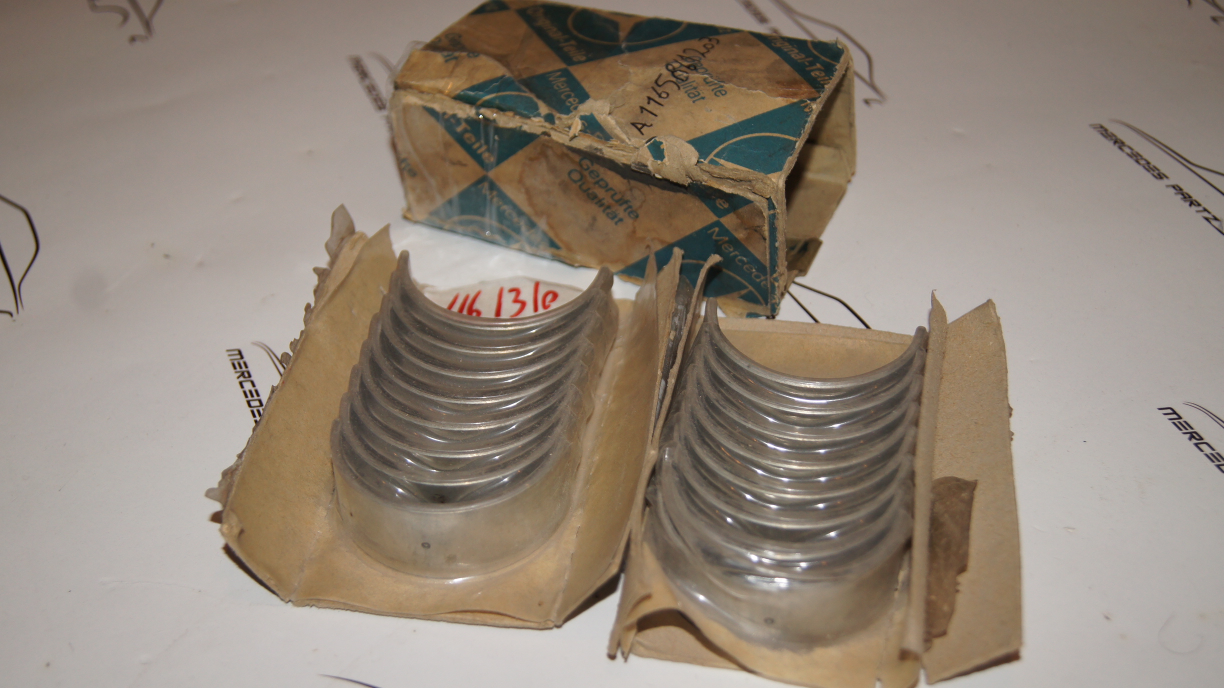 M116 M117 connecting rod bearing repair size 2 +0.50mm Genuine Mercedes Part